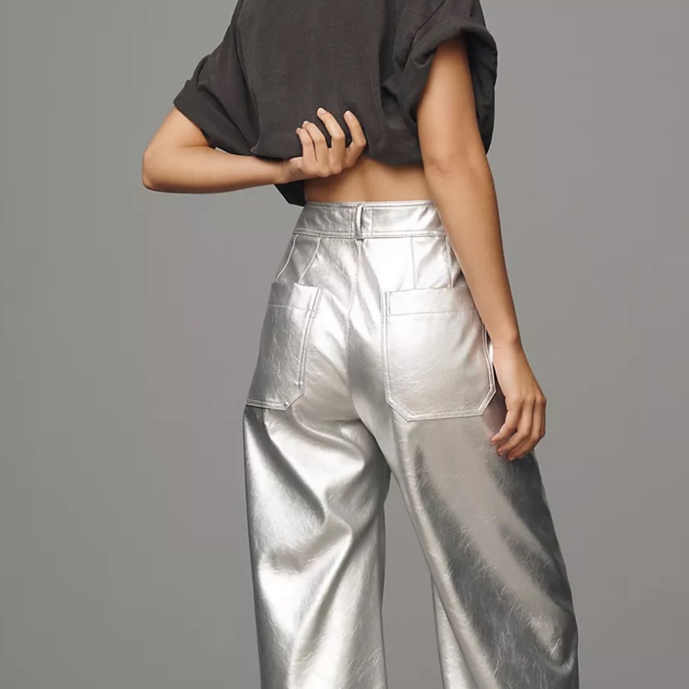 Anthropologie The Ettie High-Rise Crop Wide-Leg Pants by Maeve - Picture 3 of 8